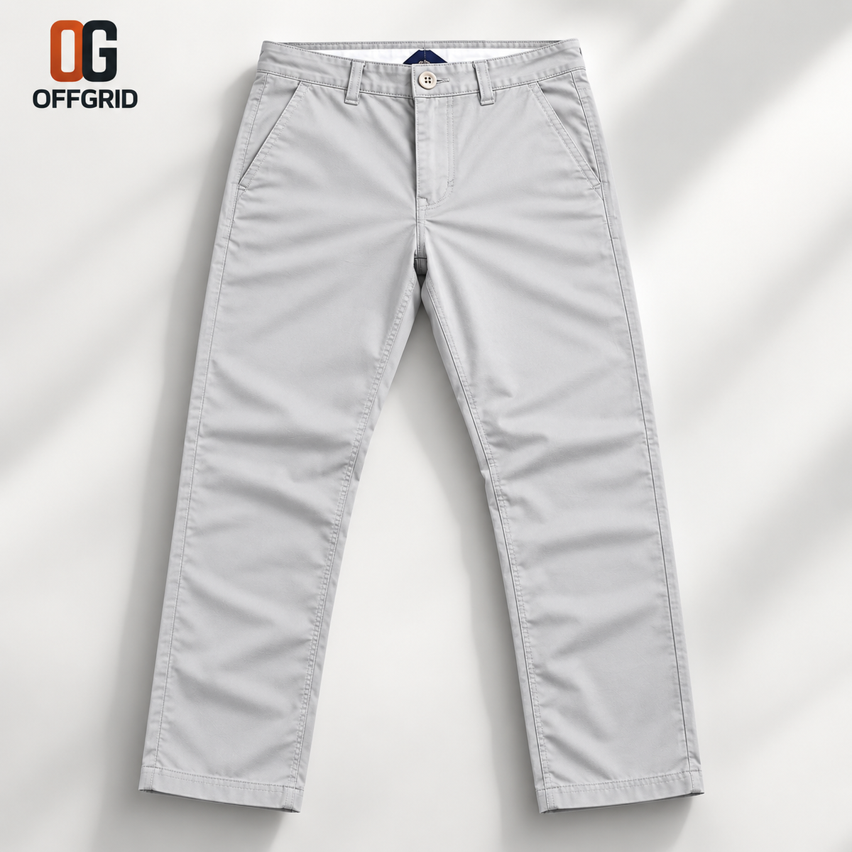 Soft Formal Gabardine Men's Pants - Silver