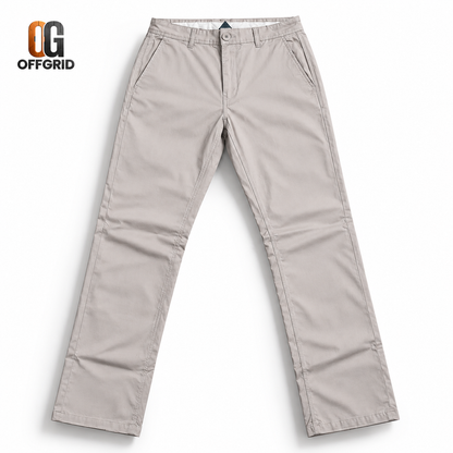 Soft Formal Gabardine Men's Pants - Offwhite