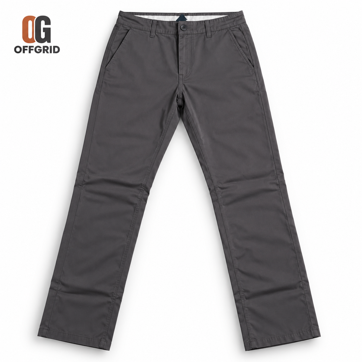 Soft Formal Gabardine Men's Pants - Gray