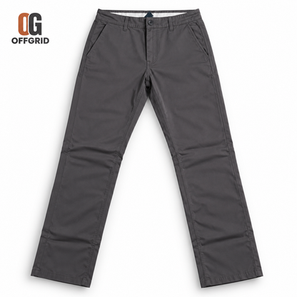 Soft Formal Gabardine Men's Pants - Gray