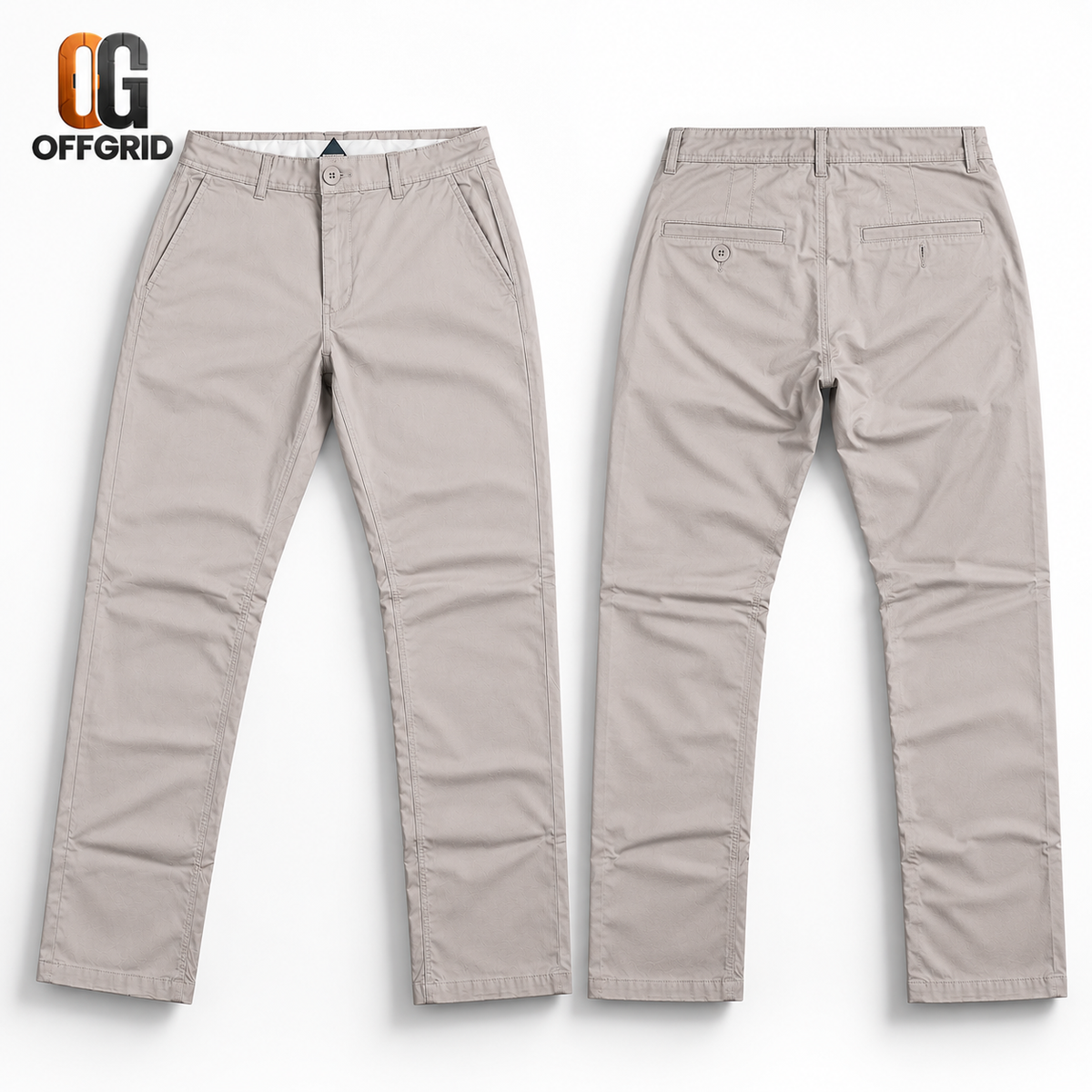 Soft Formal Gabardine Men's Pants - Offwhite