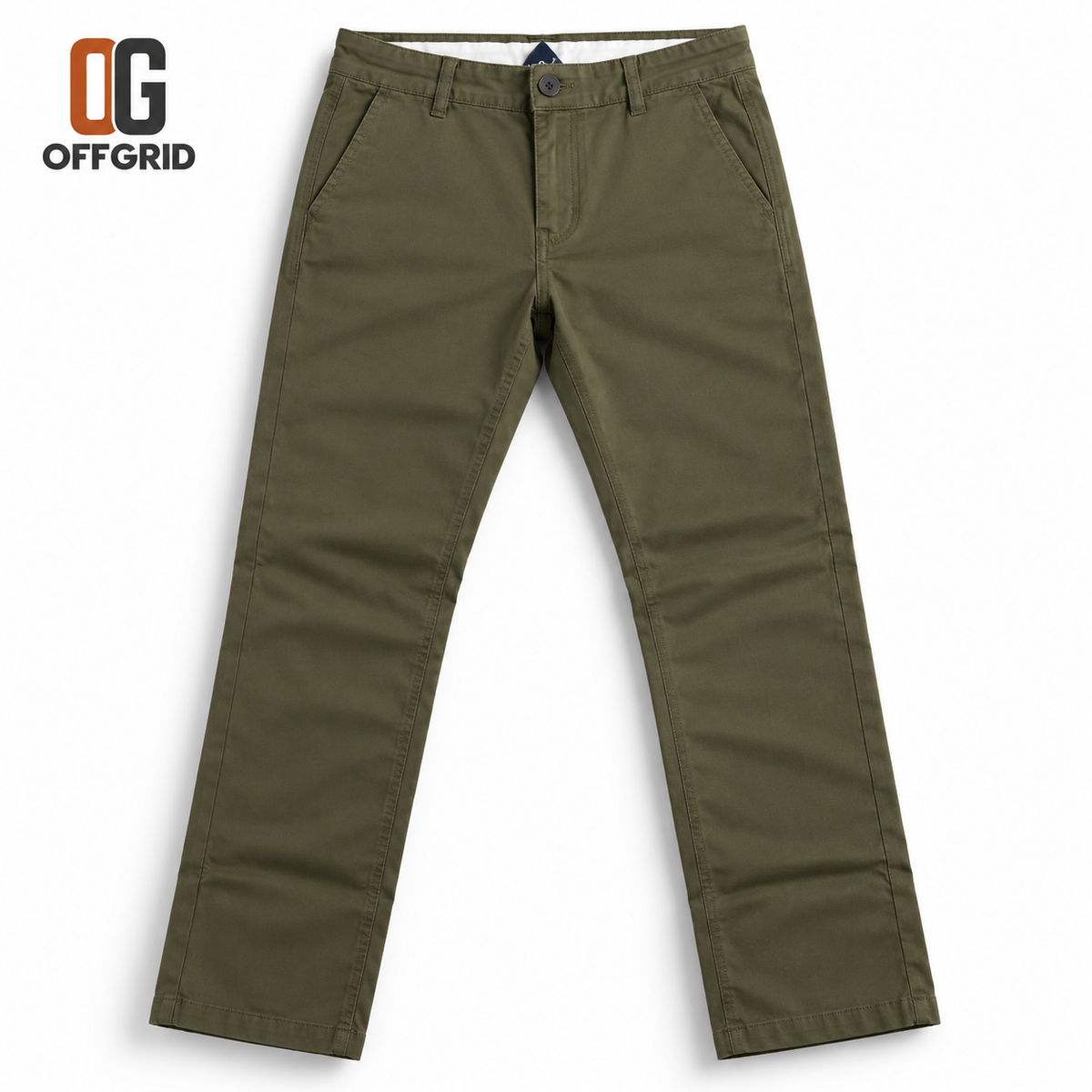 Soft Formal Gabardine Men's Pants - Olive